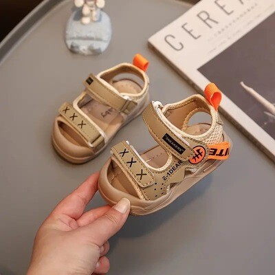 Trendy Comfortable Sandals For Baby Boys, Breathable Non-slip Walking Shoes For Spring And Summer