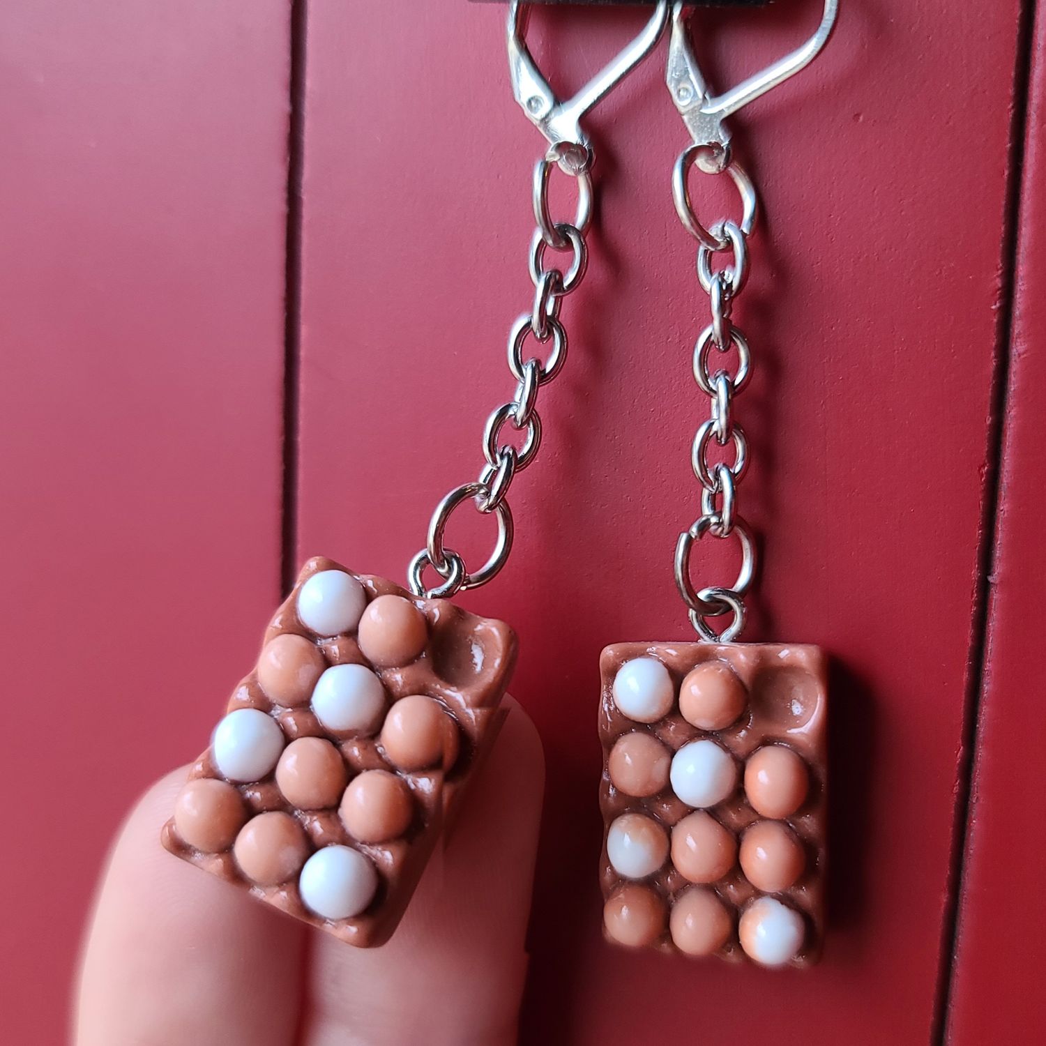 Mini Egg Carton Earrings