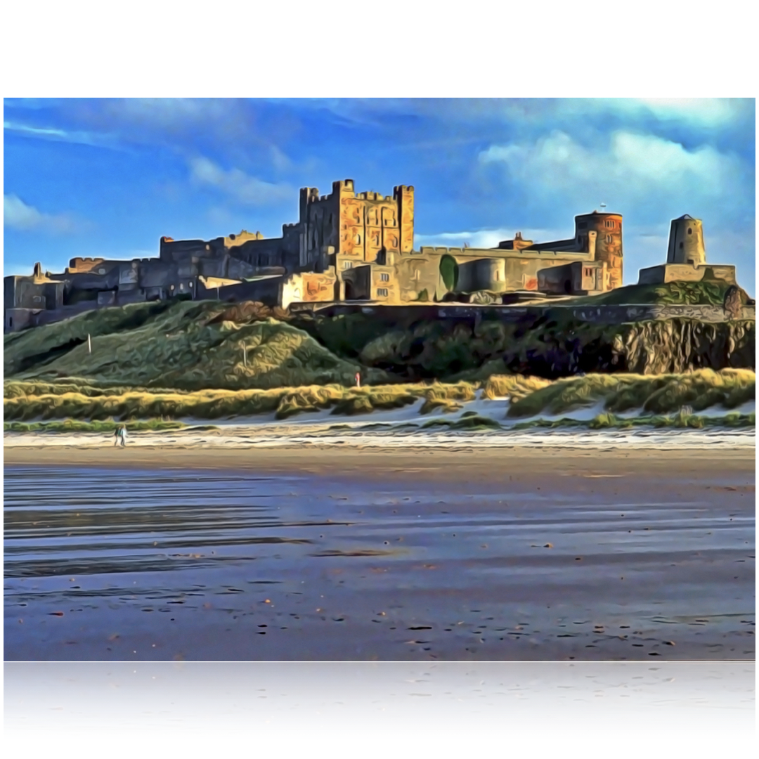 Bamburgh Castle (A4, A3 and A2 sizes) prices from £15.95 -
Tap or click the image above for more information and size options.