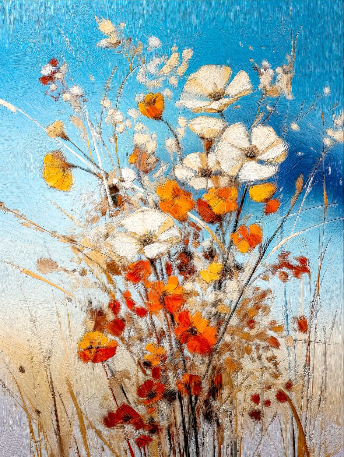 Amber Meadows Aflame - Make it yourself - Instant Artwork