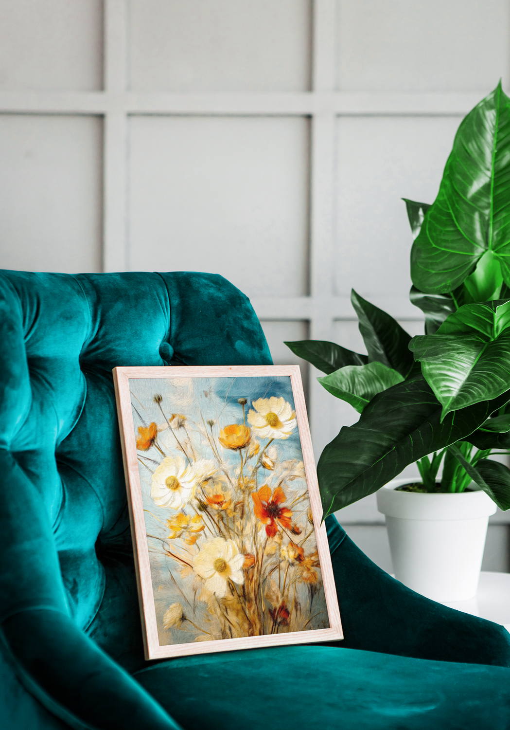 Golden Hues and Dewy Blues - Make it yourself - Instant Artwork