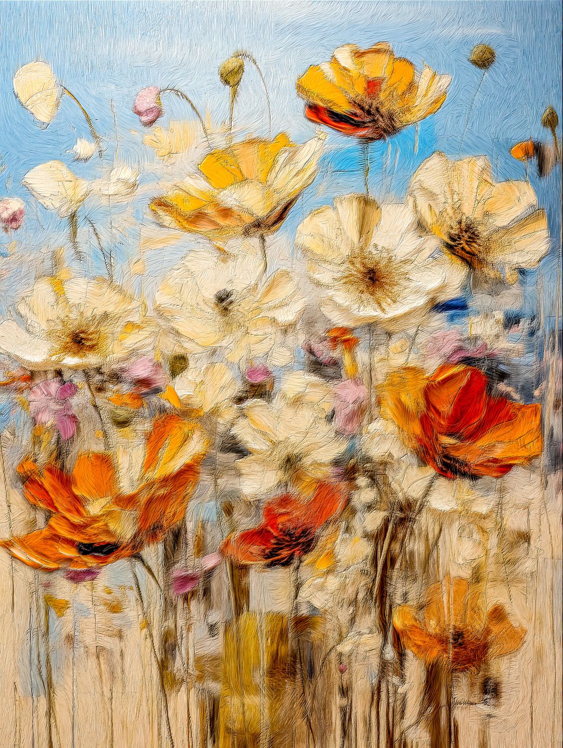 Blossoming Serenity - Make it yourself - Instant Artwork