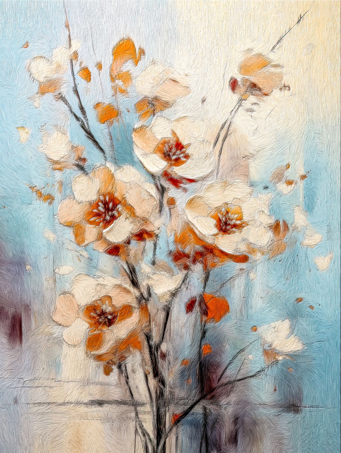 Autumn&#39;s Pink Palette in Petals - Make it yourself - Instant Artwork