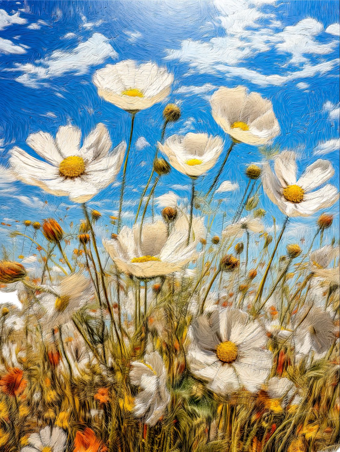 Warm Wishes and Wildflowers - Make it yourself - Instant Artwork