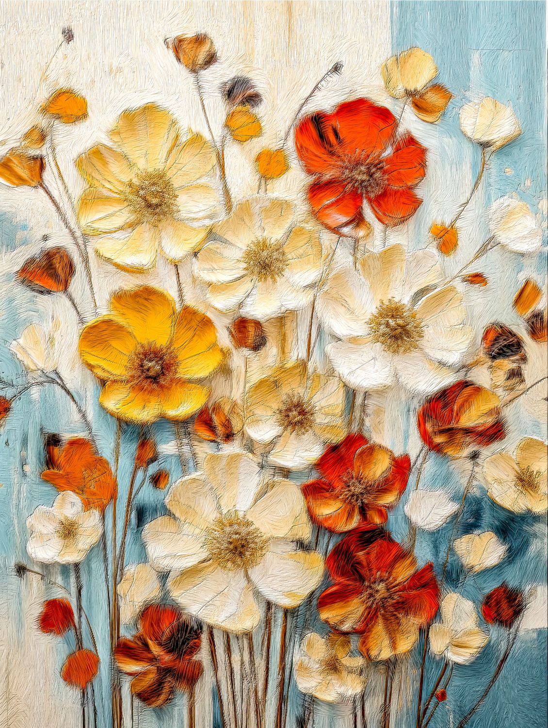 Floral Fantasia - Make it yourself - Instant Artwork