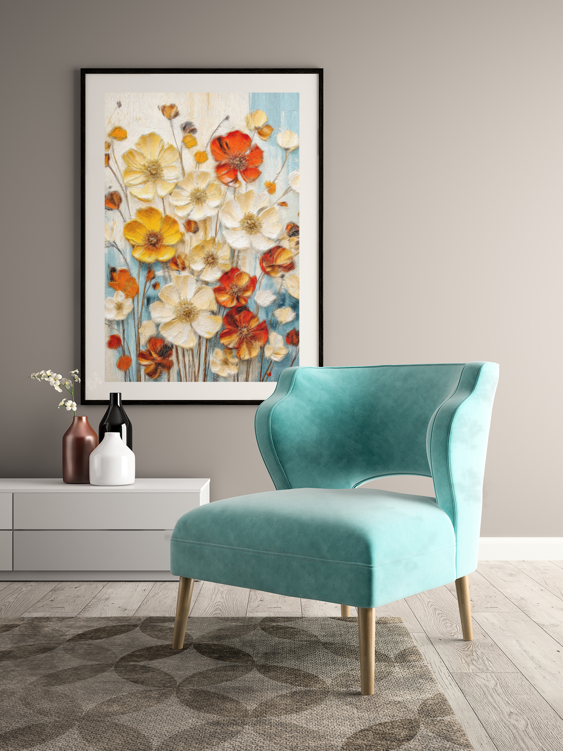 Floral Fantasia - Make it yourself - Instant Artwork