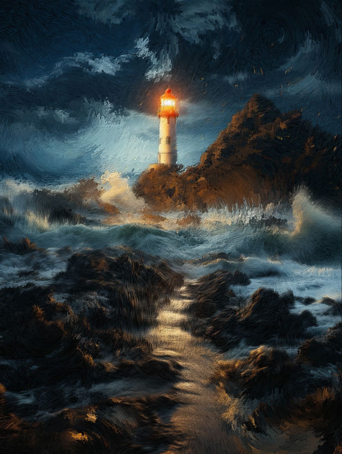 Guardian of the Ancient Shores - Make it yourself - Instant Artwork