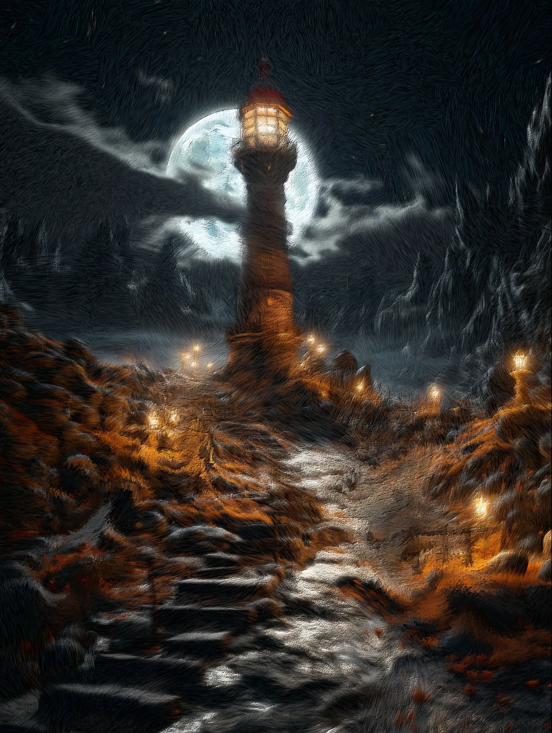 Solitary Sentinel - Make it yourself - Instant Artwork