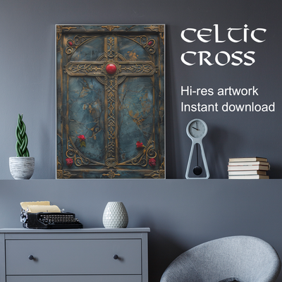 Celtic Cross 1 - Make it yourself - Instant Artwork