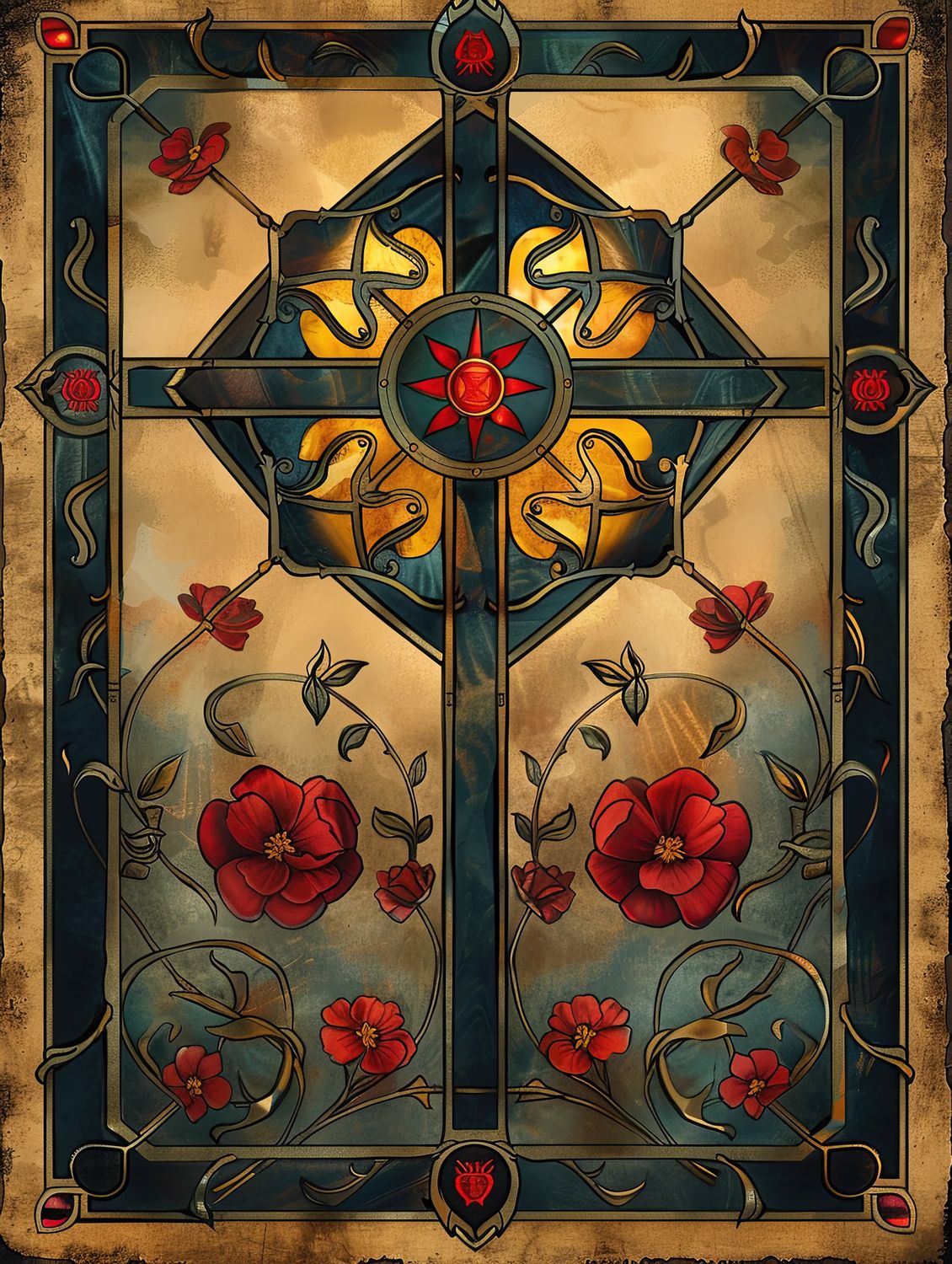 Celtic Cross 2 - Make it yourself - Instant Artwork