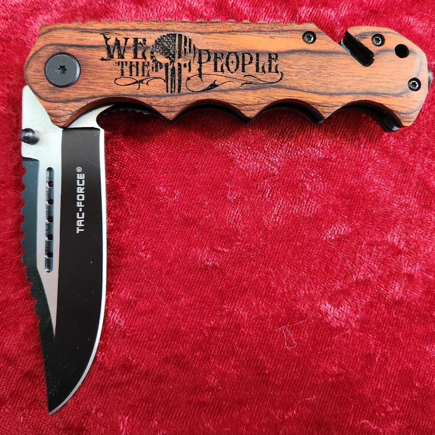 Natural Wood Handled Pocket Knife