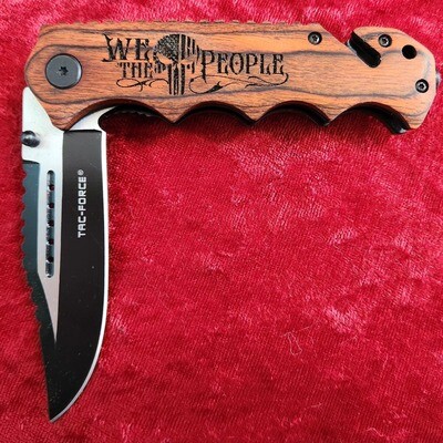 Natural Wood Handled Pocket Knife