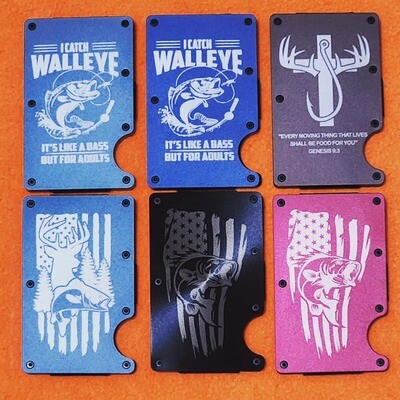 Anodized aluminum Wallets