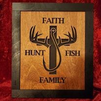 Hunt Fish Faith &amp; Family Wall Art