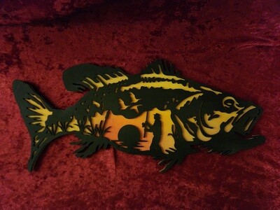 Largemouth Bass Art Piece