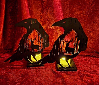 Black Raven Tea Light