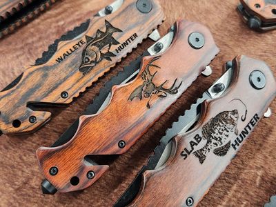 Natural Wood Handled Pocket Knife