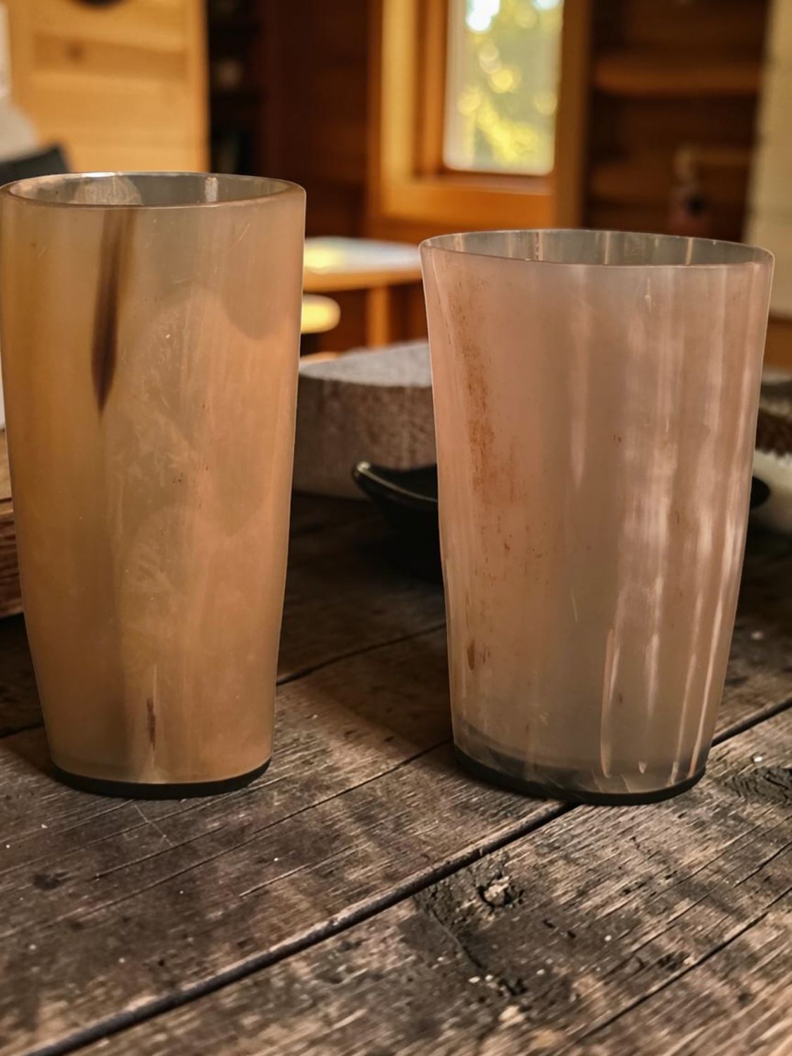 REAL OX HORN CUPS