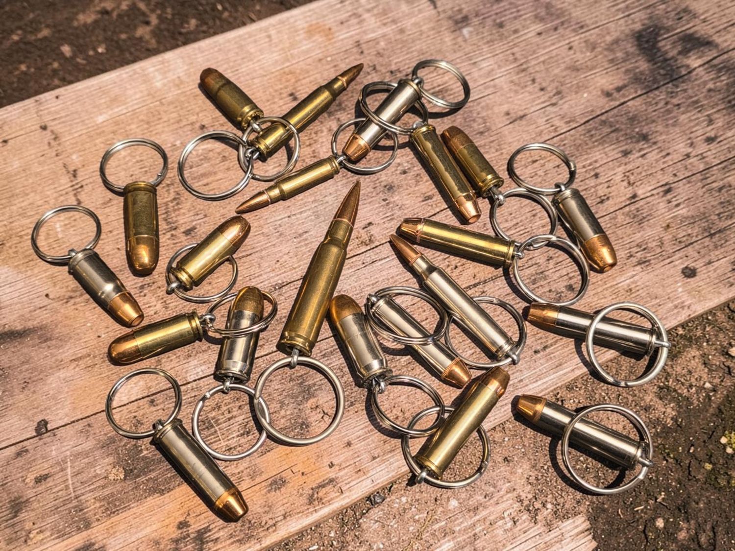 REAL PRE-FIRED BULLET KEYCHAINS