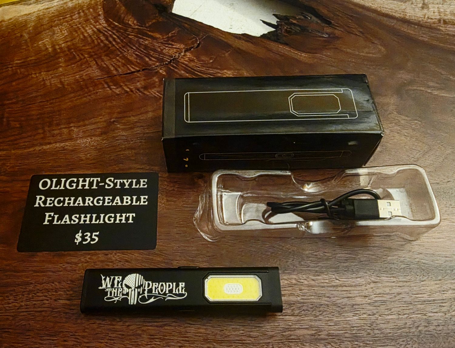 Customizable, Rechargeable Flashlight