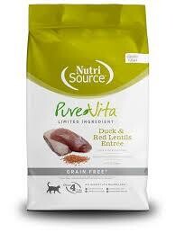 Nutrisource Pure Vita Cat Duck &amp; Lentils 6.6lb