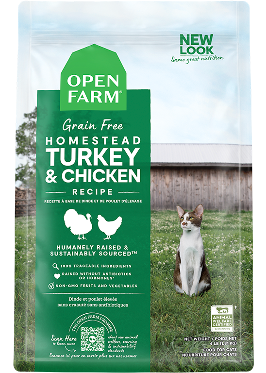 Open Farm Cat DRY Turkey &amp; Chicken 4lb