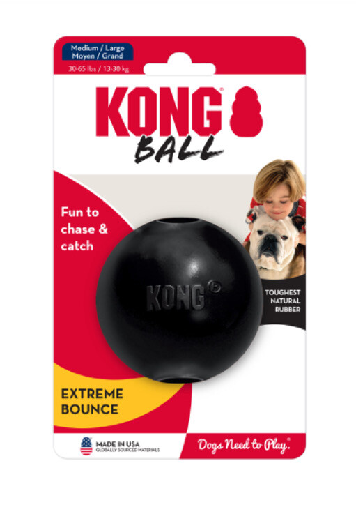 Kong Black Ball Medium