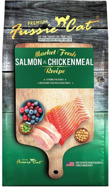 Fussie Cat Dry Salmon &amp; Chicken 10lb