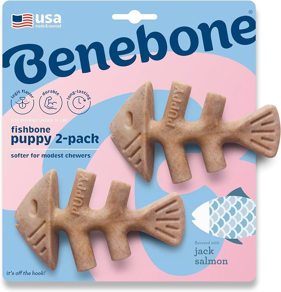 Benebone Puppy Fishbone 2 Pack