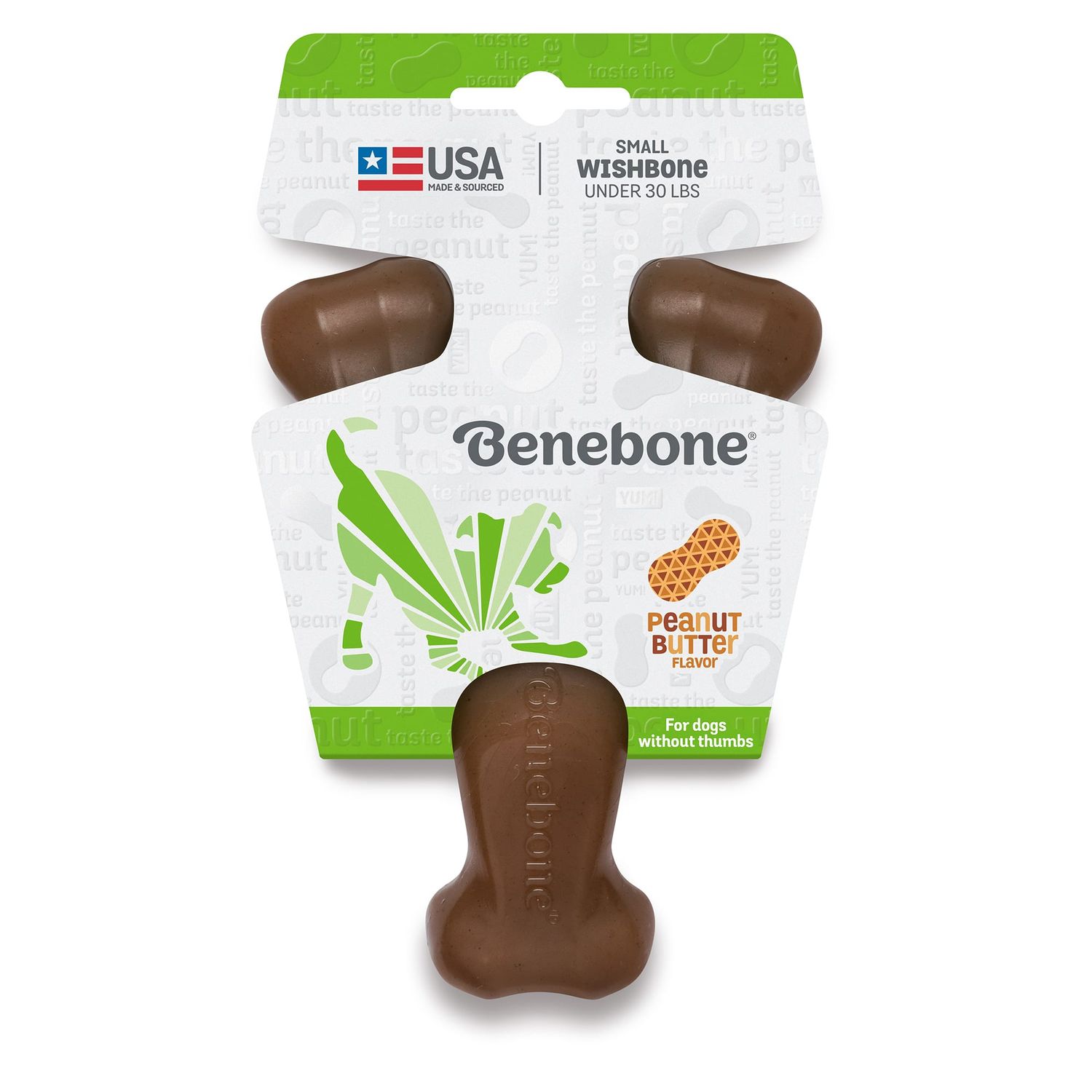 Benebone Wishbone Peanut Butter Small