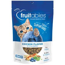 Fruitables Cat Crunchy Chicken &amp; Blueberry 2.5 Oz