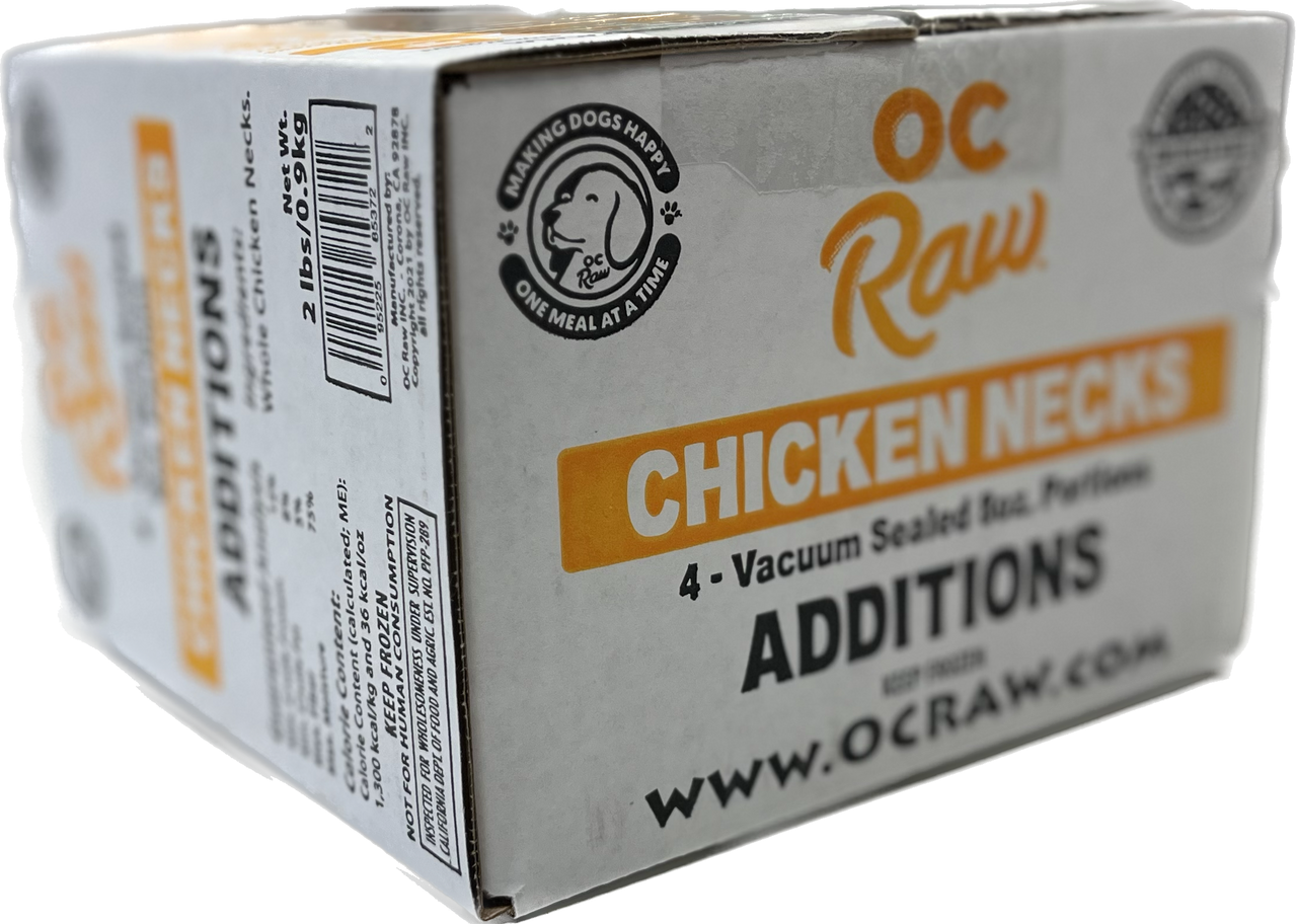 OC Raw Additions Chicken Necks 1 Pack 8oz