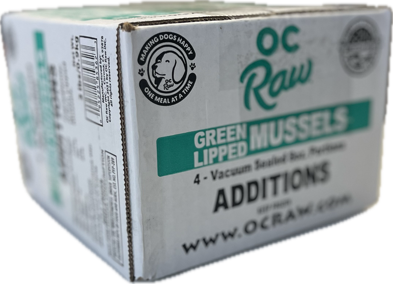 OC Raw Additions Green Lipped Mussels Single Pack 8oz