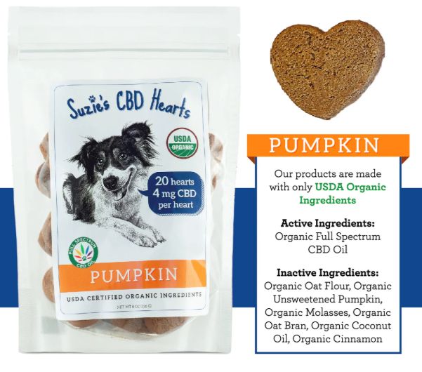 Suzie's CBD Hearts Pumpkin 8oz