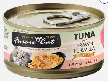 Fussie Cat Tuna &amp; Prawn 2.82oz