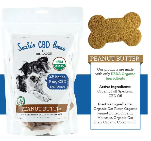 Suzie's CBD Big Bones Peanut Butter 16oz