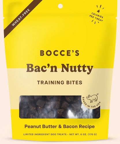 Bocce's Training Bites Bac'n Nutty 6oz