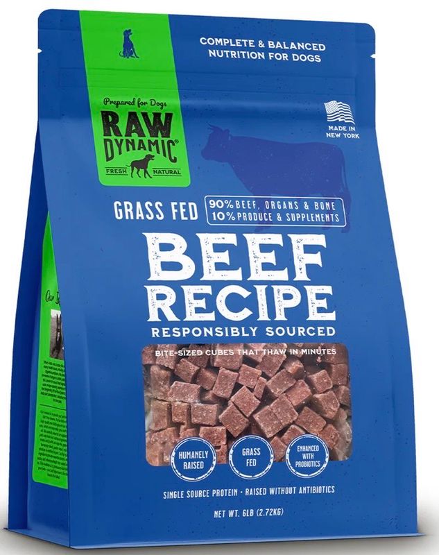 Raw Dynamic Frozen Beef 6lb