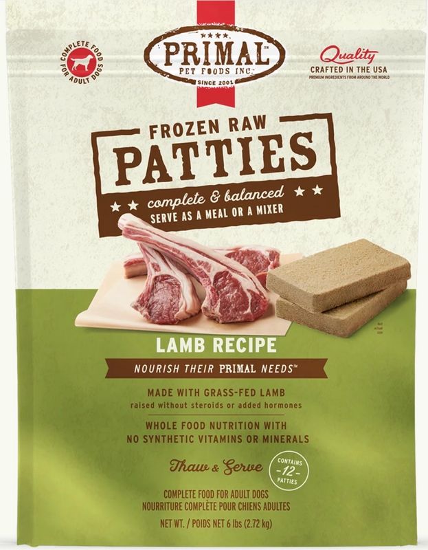 Primal Patties Lamb 6lb