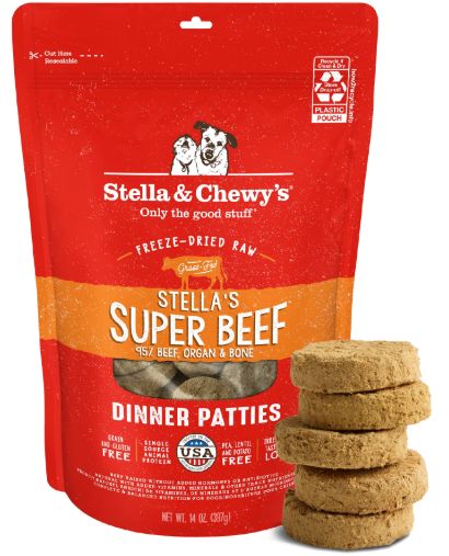 Stella &amp; Chewy's Freeze Dried Beef Dinner Patties 14oz