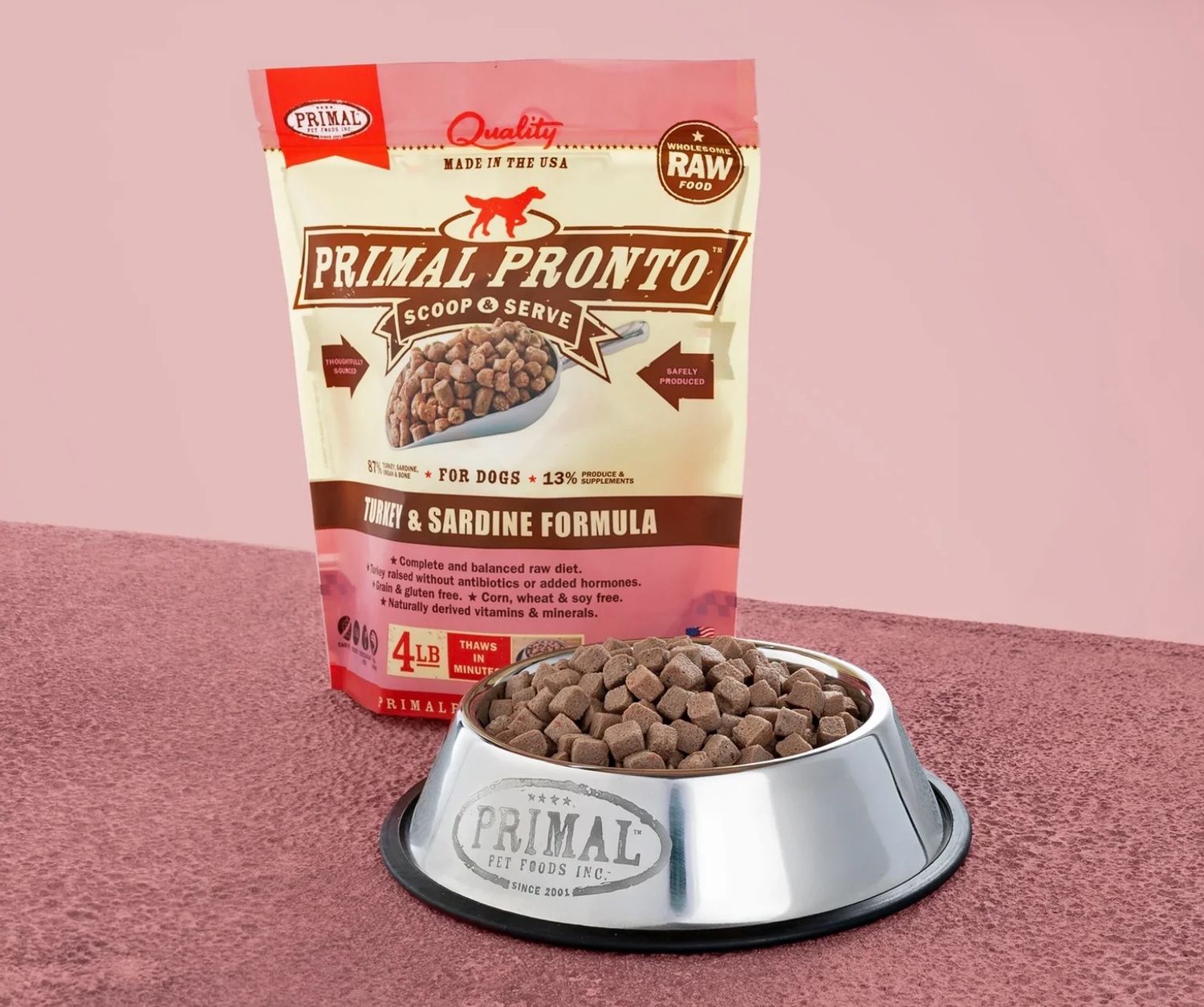Primal Pronto Turkey &amp; Sardine 4lb
