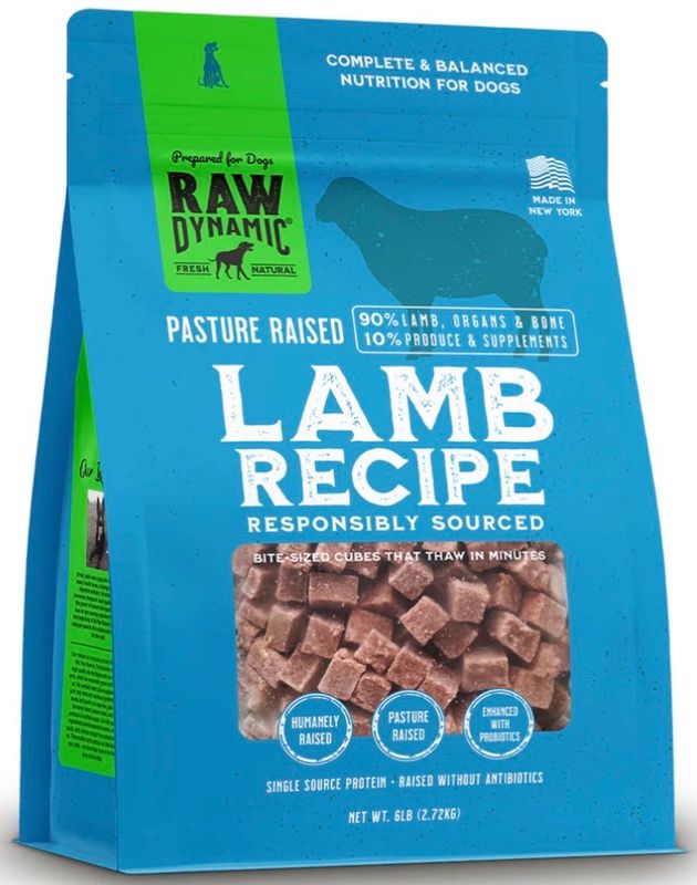 Raw Dynamic Frozen Lamb 3lb