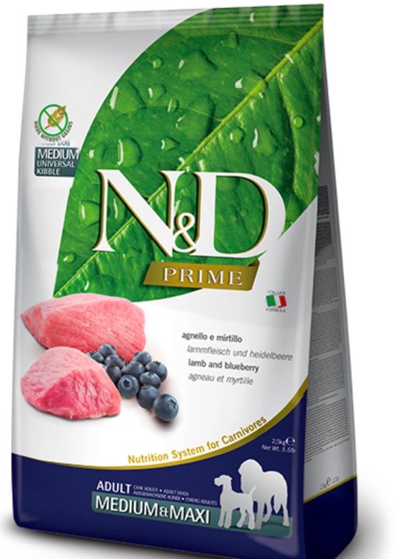 Farmina Prime Lamb &amp; Blueberry Adult Medium Maxi 26.4lb