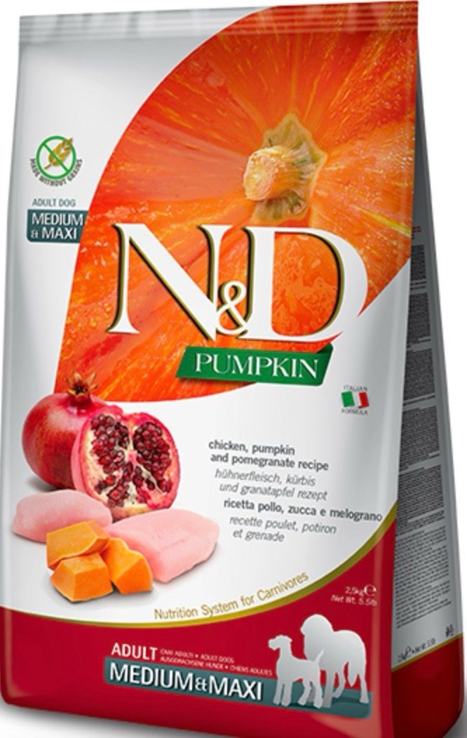 Farmina Pumpkin Chicken&amp;Pomegranate Adult Med/Maxi 5.5lb