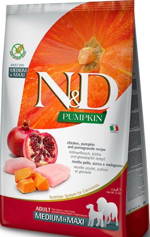 Farmina Pumpkin Chicken&amp;Pomegranate Adult Med/Maxi 5.5lb