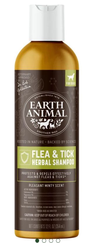 Earth Animal Natures Herbal Shampoo 12oz
