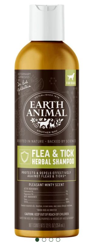 Earth Animal Natures Herbal Shampoo 12oz