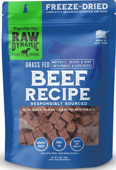 Raw Dynamic Freeze Dried Beef 5.5oz