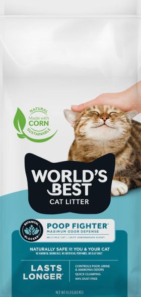 World's Best Cat Litter Poop Fighter 8lb