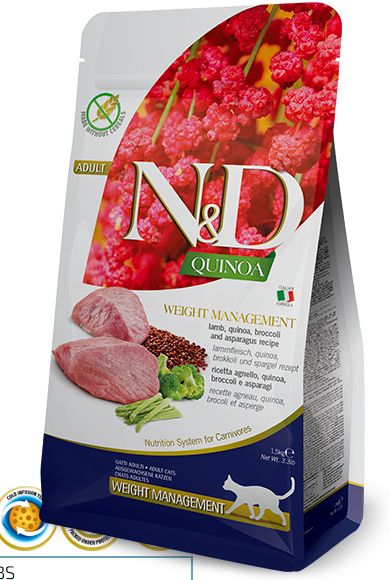 Farmina Cat Quinoa Weight Management Lamb 3.3lb